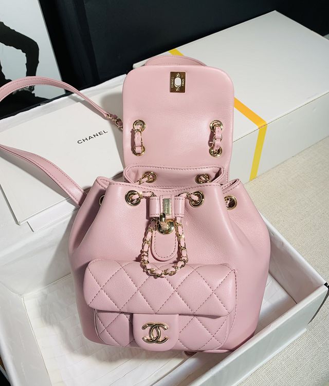 CC original lambskin mini backpack AS2908 pink