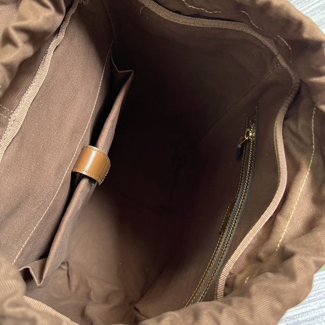 GG original canvas medium backpack 696013 brown