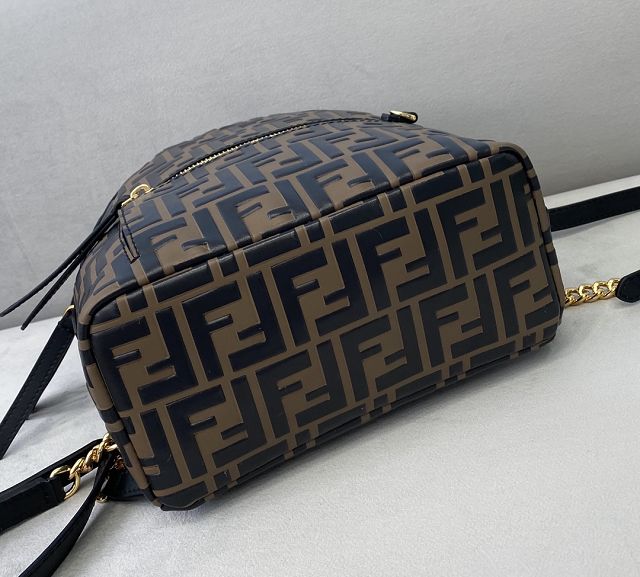 Fendi original calfskin mini backpack 8BZ038 brown