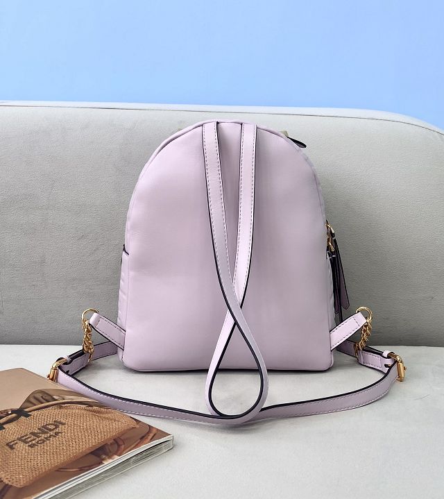 Fendi original calfskin mini backpack 8BZ038 light purple