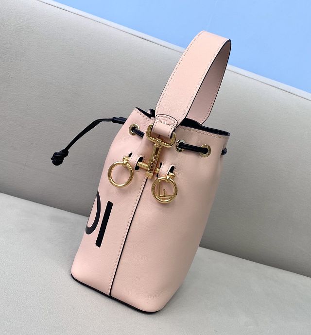 Fendi original calfskin small mon tresor bucket bag 8BS010 pink