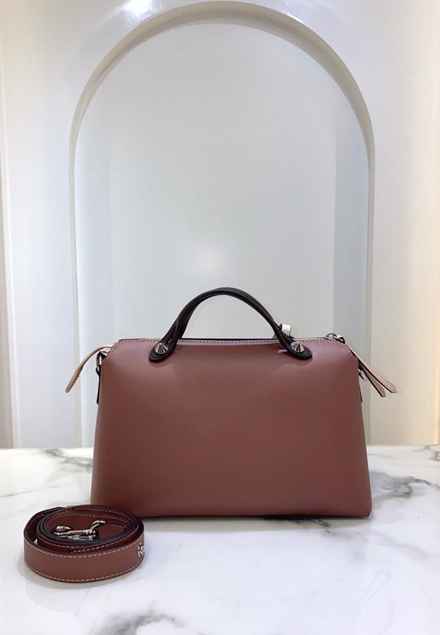 Fendi original calfskin medium by the way boston bag 8BL146 brown