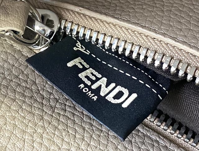 Fendi original grained calfskin medium peekaboo bag 8BN240-3 navy blue