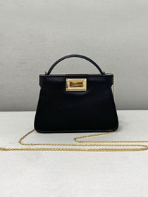 Fendi original calfskin micro peekaboo IseeU bag 8BN225 black