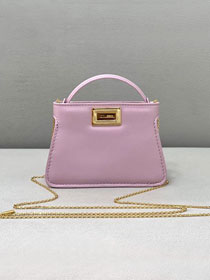 Fendi original calfskin micro peekaboo IseeU bag 8BN225 pink