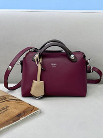 Fendi original calfskin mini by the way boston bag 8BL145 burgundy