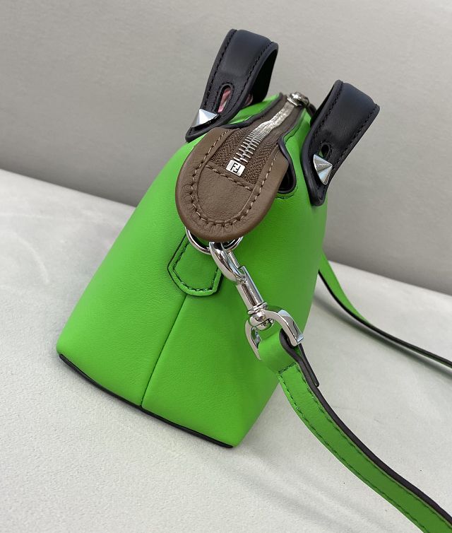 Fendi original calfskin mini by the way boston bag 8BL145 green