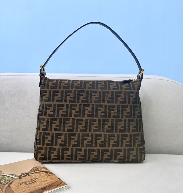 Fendi original fabric medium shoulder bag 8BR329 brown