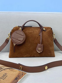 Fendi original suede medium by the way boston bag 8BL146 brown