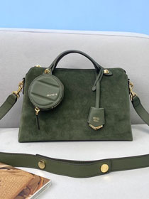 Fendi original suede medium by the way boston bag 8BL146 green