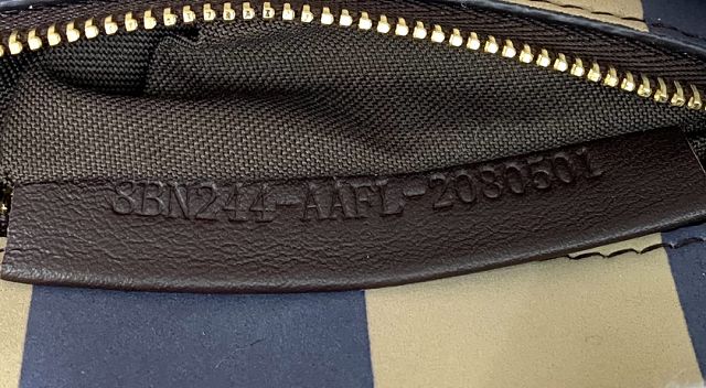 Fendi original lambskin small peekaboo bag 8BN244 navy blue