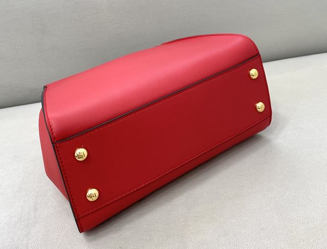 Fendi original lambskin small peekaboo bag 8BN244-2 red