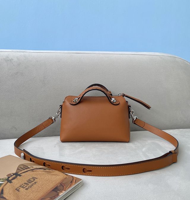 Fendi original calfskin mini by the way boston bag 8BL145 brown