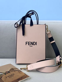 Fendi original lambskin small shopping bag 8BS030 pink