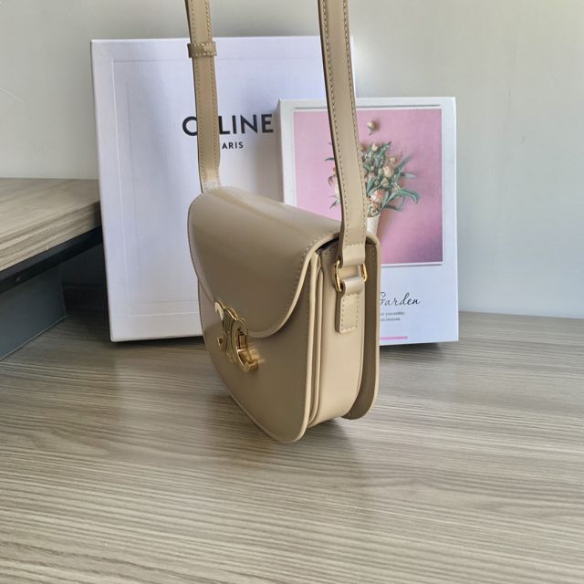 Celine original calfskin teen besace triomphe bag 110413 safari