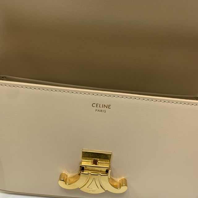 Celine original calfskin triomphe shoulder bag 194143 safari