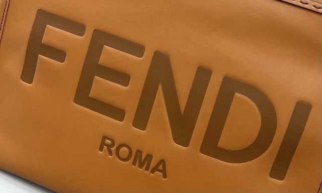 Fendi original calfskin large sunshine shopper bag 8BH372 brown