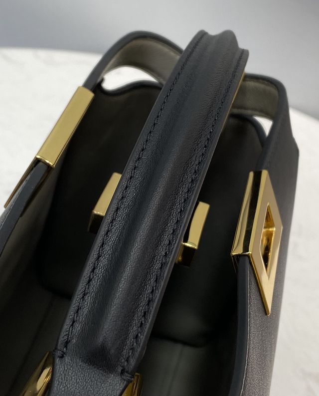 Fendi original calfskin small peekaboo bag 8BN255 black