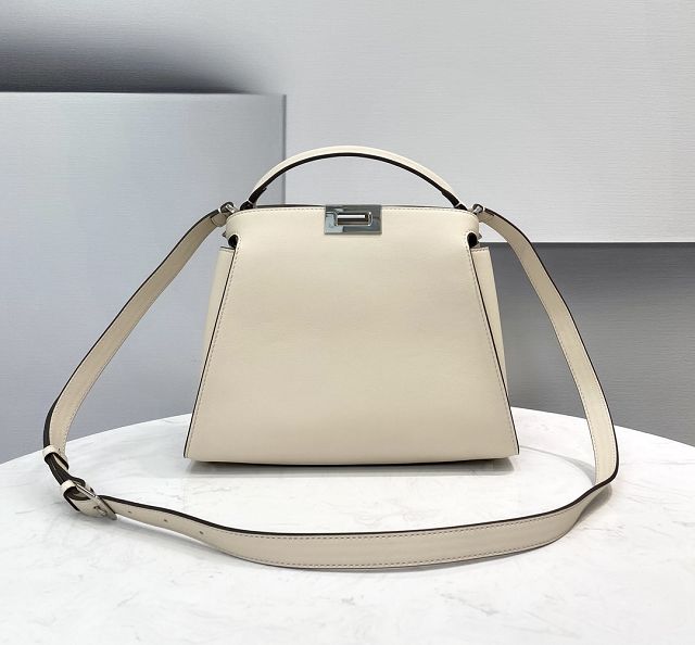 Fendi original calfskin small peekaboo bag 8BN255 cream