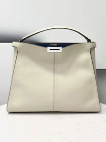 Fendi original calfskin large peekaboo Iseeu tote 7VA528 white