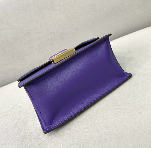 Fendi original calfskin mini kan U bag 8M0513 purple