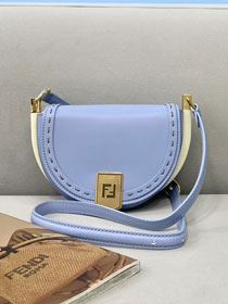 Fendi original calfskin shoulder bag 8BN008 blue