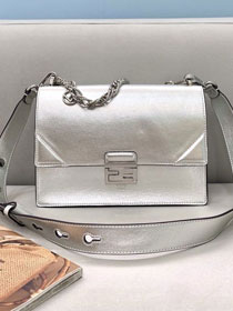 Fendi original calfskin small kan U bag 8M0515 silver