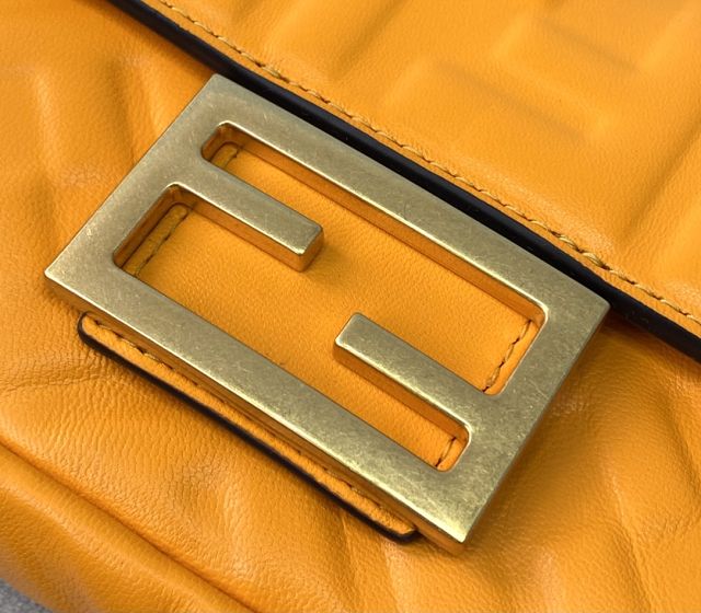 Fendi original lambskin mini baguette bag 8BS017 orange