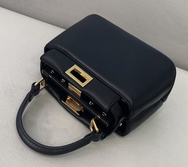 Fendi original lambskin mini peekaboo bag 8BN241 black