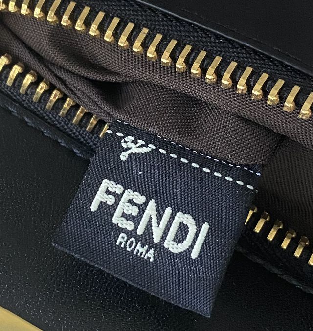Fendi original calfskin medium peekaboo bag 8BN240A black