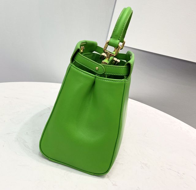 Fendi original lambskin small peekaboo bag 8BN244 green