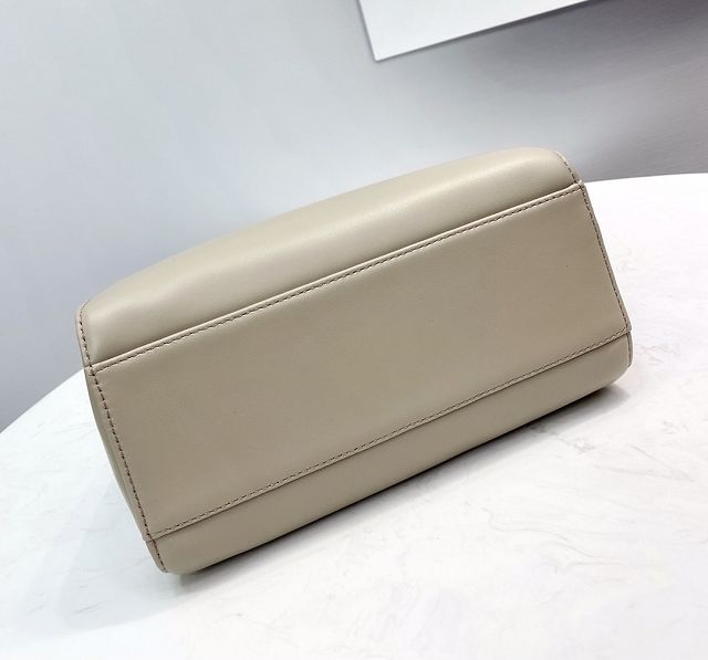 Fendi original lambskin small peekaboo bag 8BN244 light grey