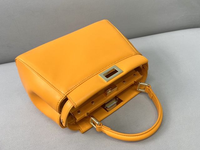 Fendi original lambskin small peekaboo bag 8BN244 orange