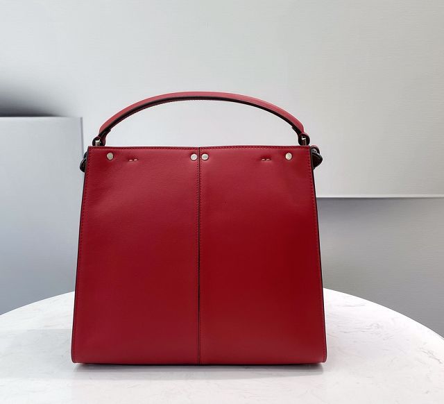 Fendi original calfskin medium peekaboo Iseeu tote 7VA527 red