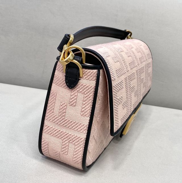 Fendi original canvas medium baguette bag 8BR600 pink