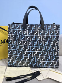 Fendi original canvas medium shopping bag 8BH395-2 blue