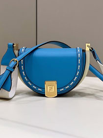 Fendi original calfskin shoulder bag 8BN008 blue