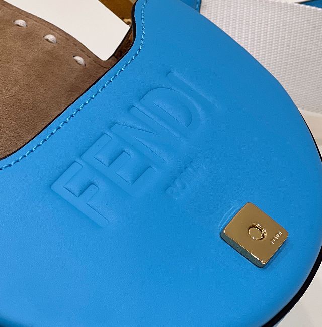 Fendi original calfskin shoulder bag 8BN008 blue