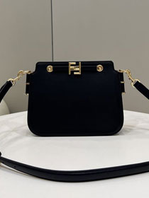 Fendi original calfskin touch gusseted bag 8BT349 black