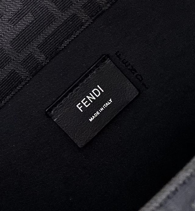Fendi original fabric shopper bag 7VA390 black