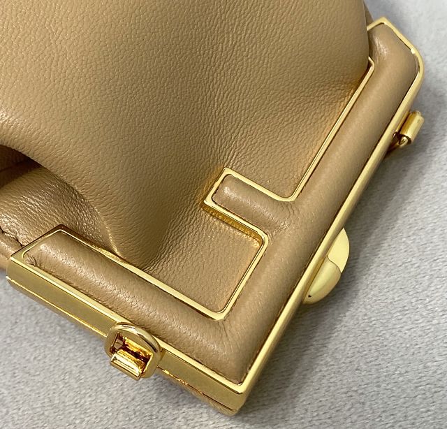 Fendi original lambskin first nano bag 7AS051 apricot