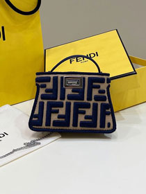 Fendi canvas nano baguette charm 7AS105 