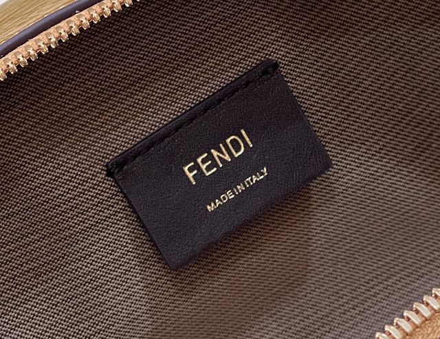 Fendi original calfskin O-Lock mini camera case 8BS058 gold