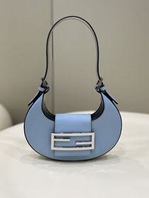 Fendi original calfskin cookie mini hobo bag 8BS065 blue