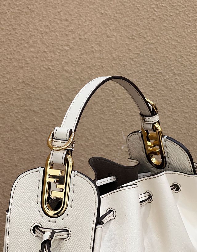 Fendi original calfskin mini pomodorino bag 8BS059 white