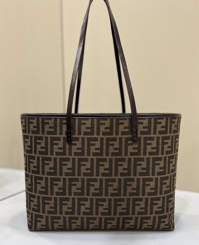 Fendi original canvas medium tote bag 8BR338 brown