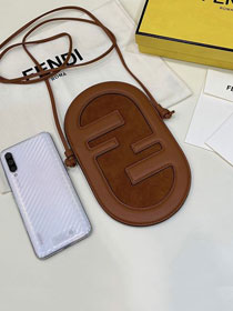 Fendi original suede O-Lock phone pouch 7AS055 