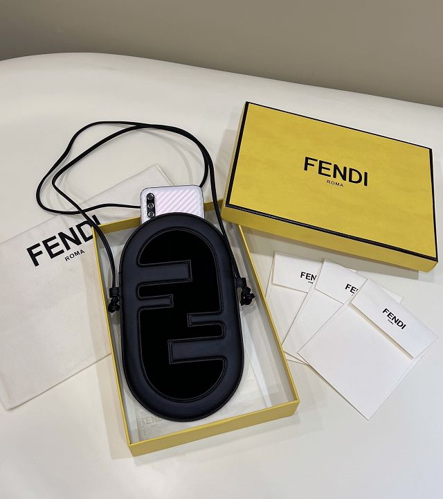 Fendi original suede O-Lock phone pouch 7AS055 