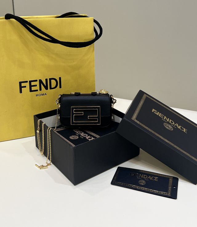 Fendi original lambskin nano baguette charm 7AS095 