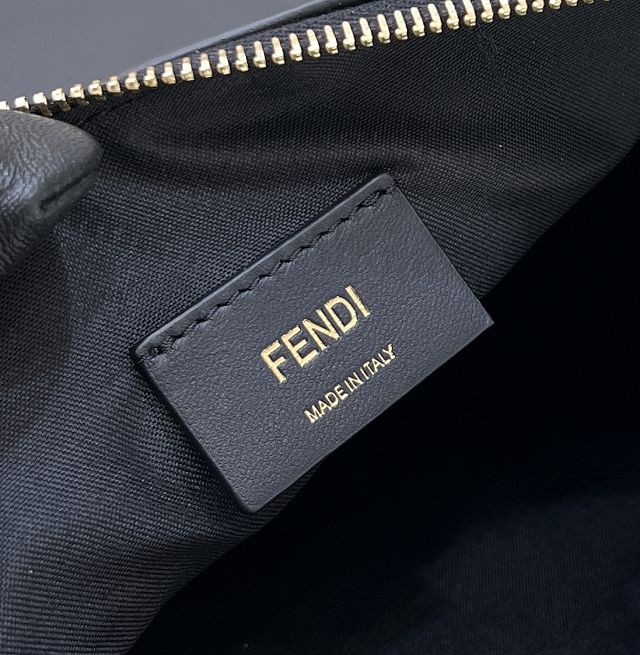 Fendi original calfskin medium fendigraphy bag 8BR799 black